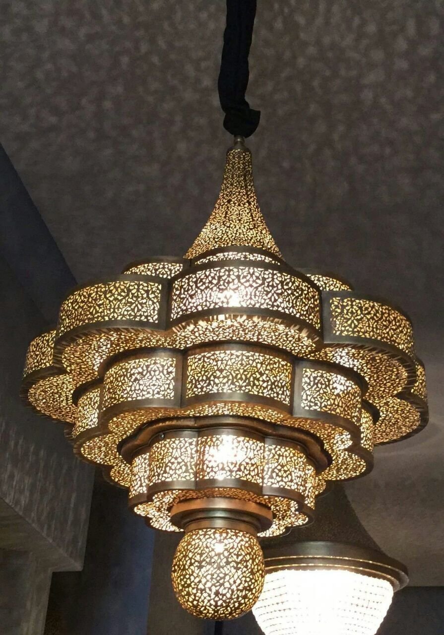 Марокканские старинная лампа