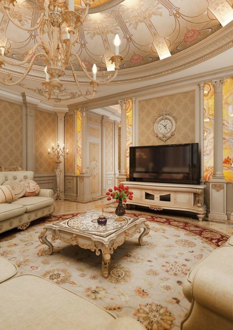 Интерьер гостиной в классическом стиле
