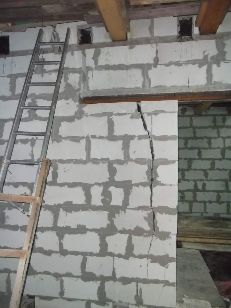 Стена из газоблока