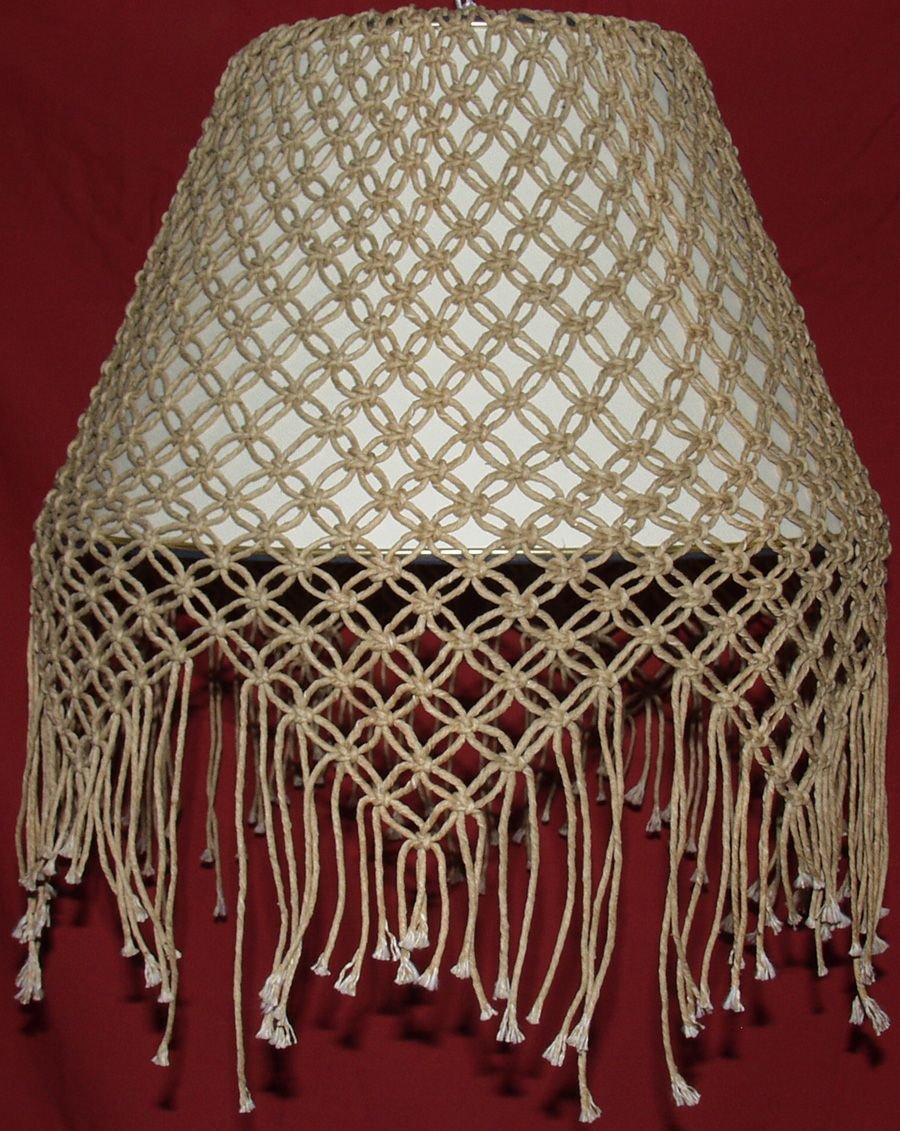 Абажур из макраме