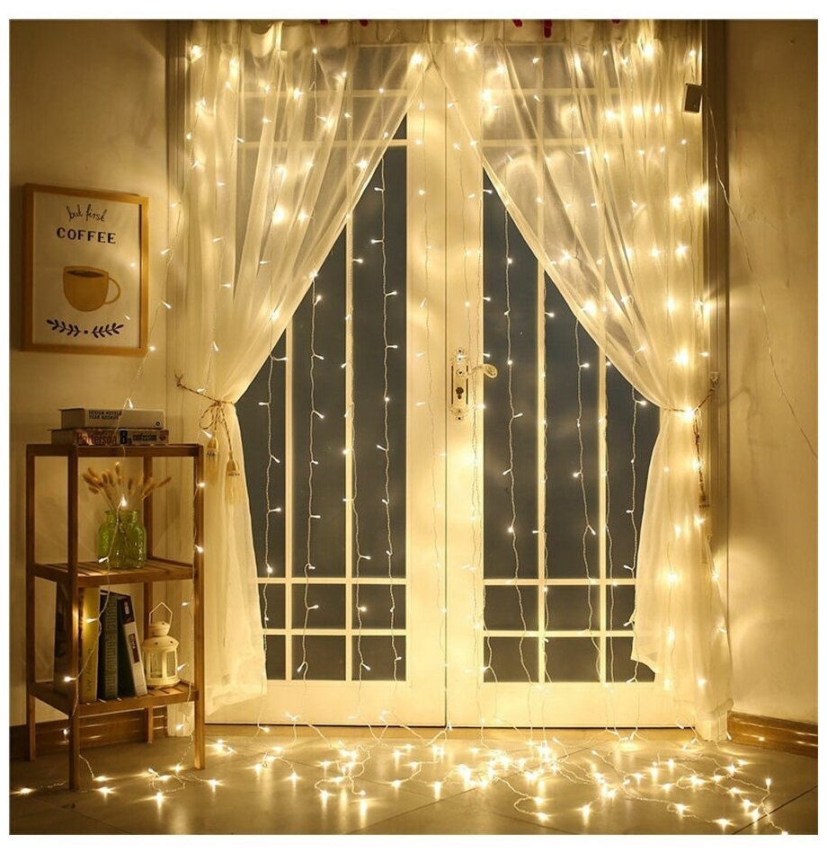 Curtain Lights гирлянда занавес 1,5х2