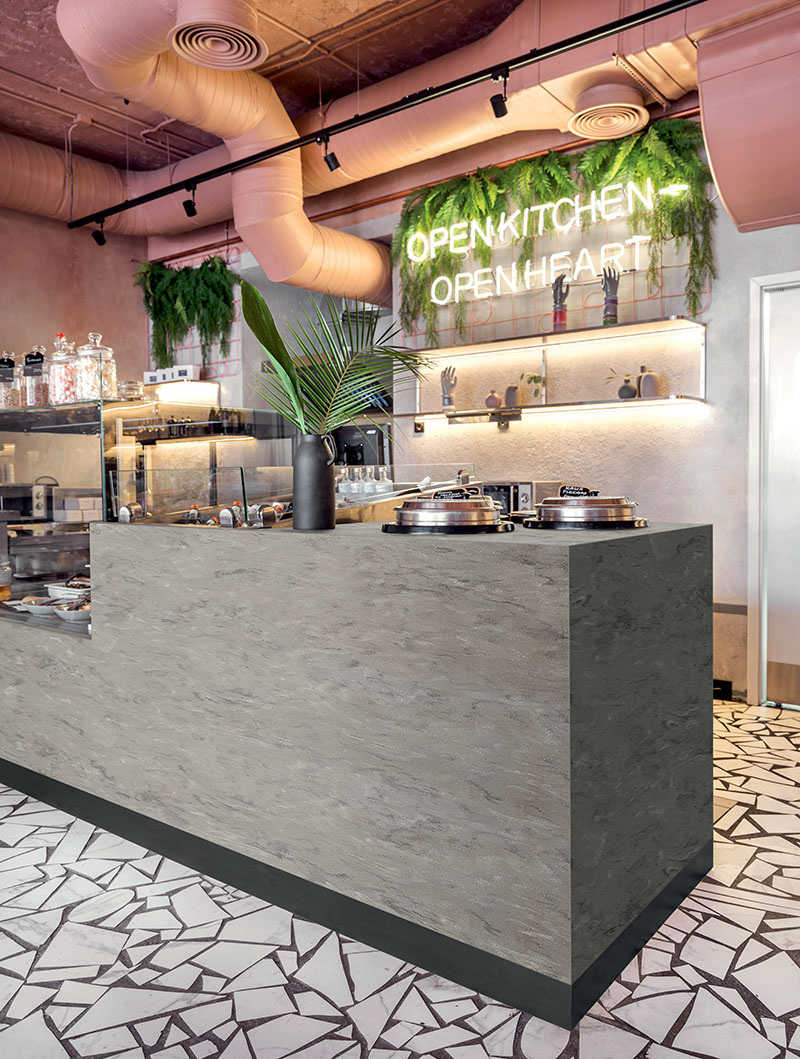 Искусственный камень corian Ash aggregate