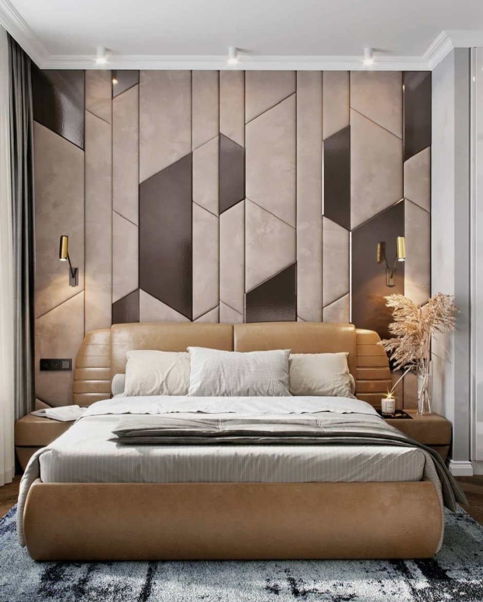 Мягкие стеновые панели для спальни