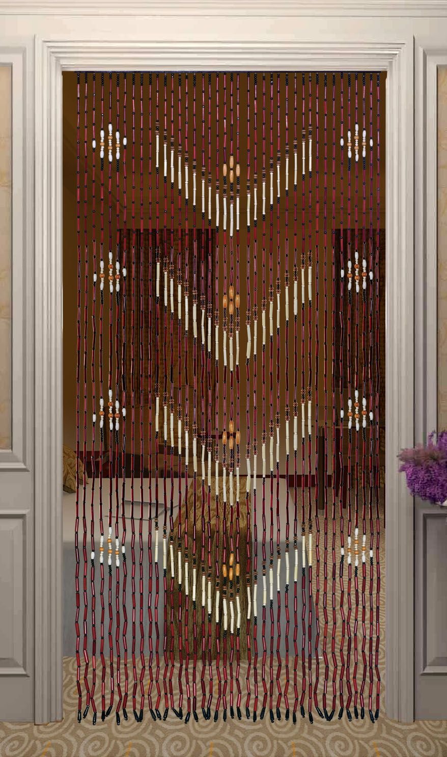 Декоративные занавески на входные двери