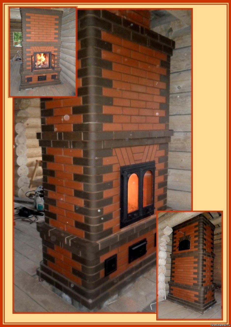 Каминопечи из кирпича