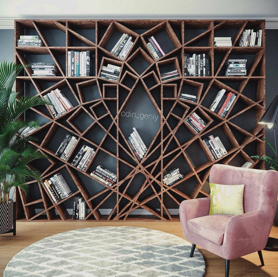 Необычные книжные стеллажи
