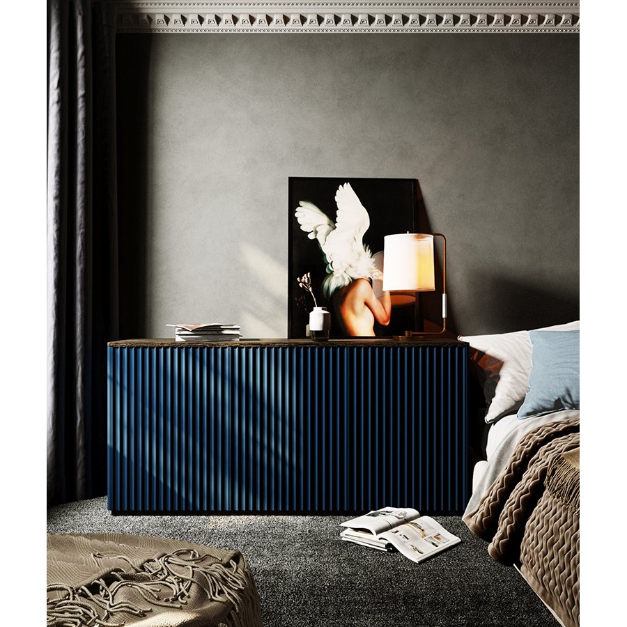 Комод с рифлеными фасадами