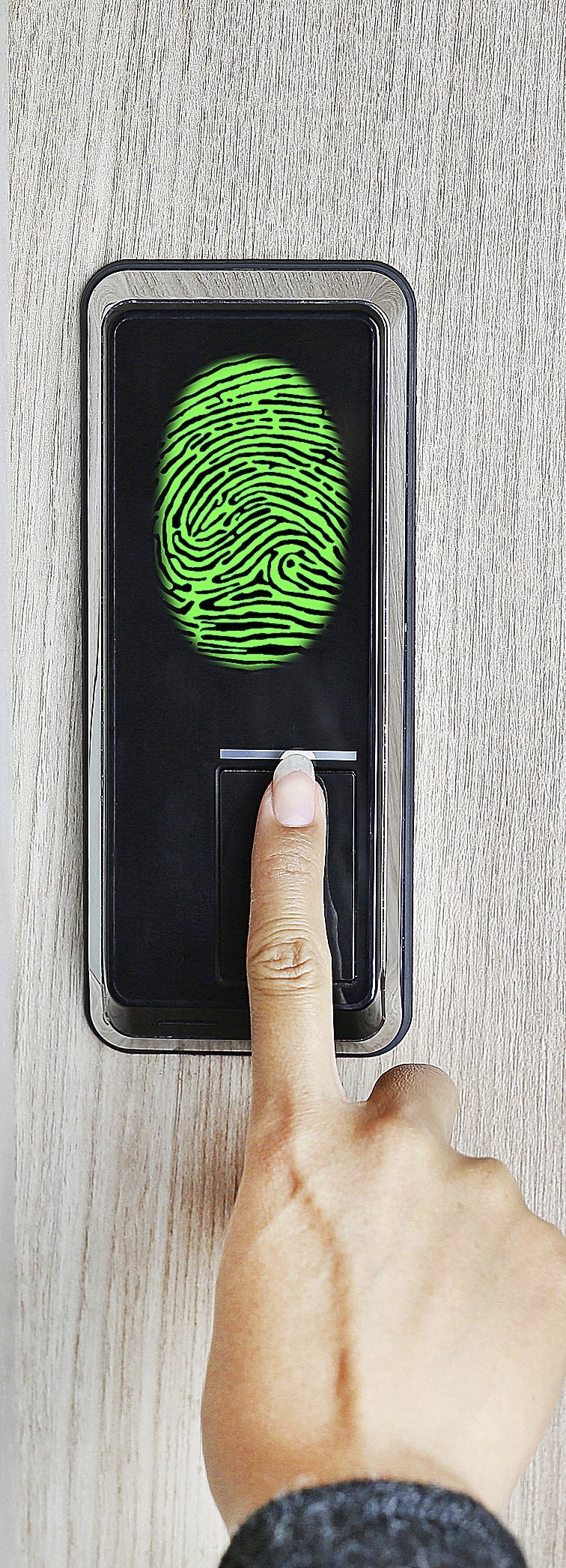 Дверь с отпечатком пальца