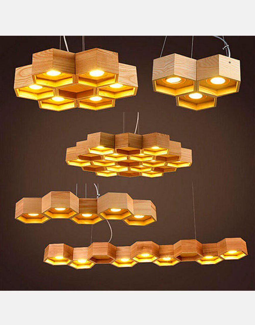 Люстра Wooden Honeycombs