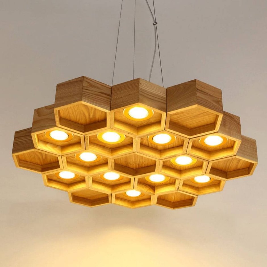 Люстра Honeycomb 12 Loft Wooden Ecolight