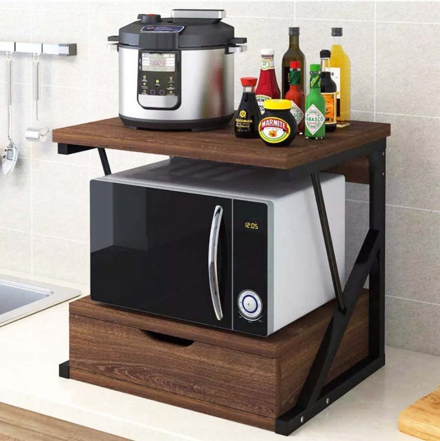 Полка кухонная для микроволновой печи lettbrin, 57 см х 30 см х 48 см Rack