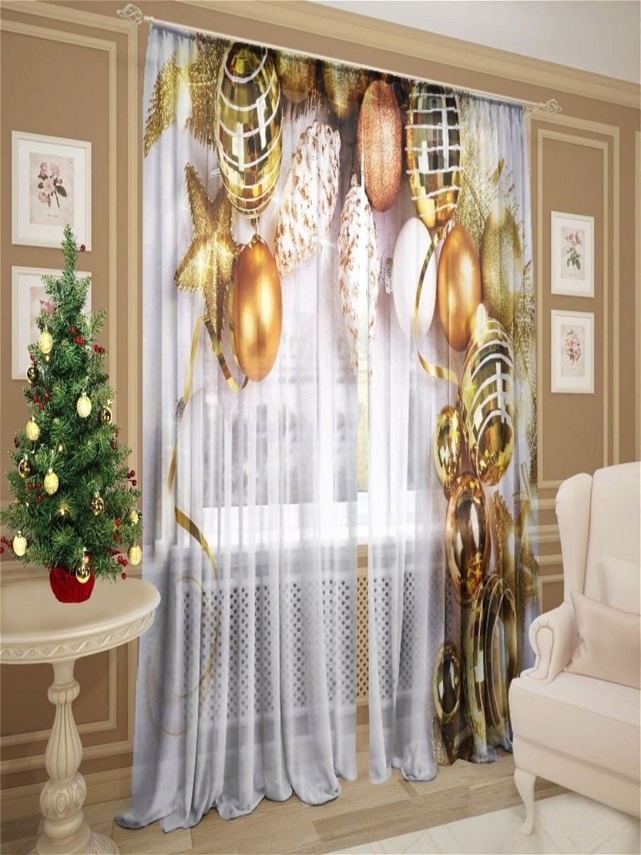 Тюль ТАМИТЕКС новогодние