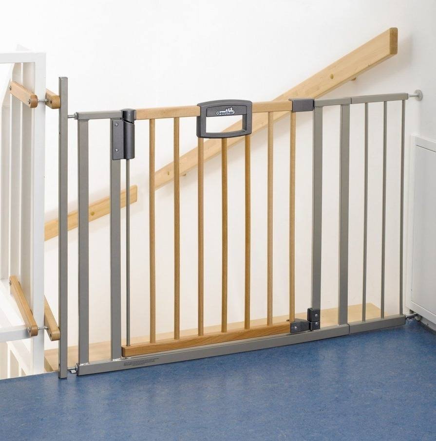 Geuther ворота безопасности easy Lock Wood 84,5 - 92,5 см
