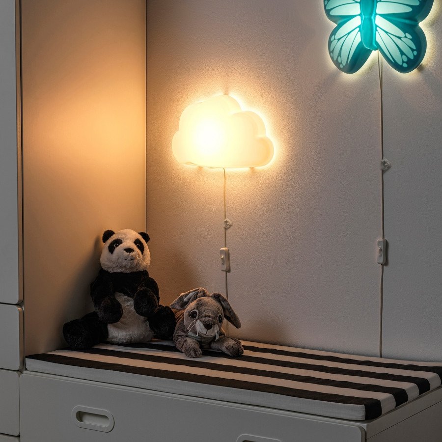 Икеа upplyst бра led белый облако