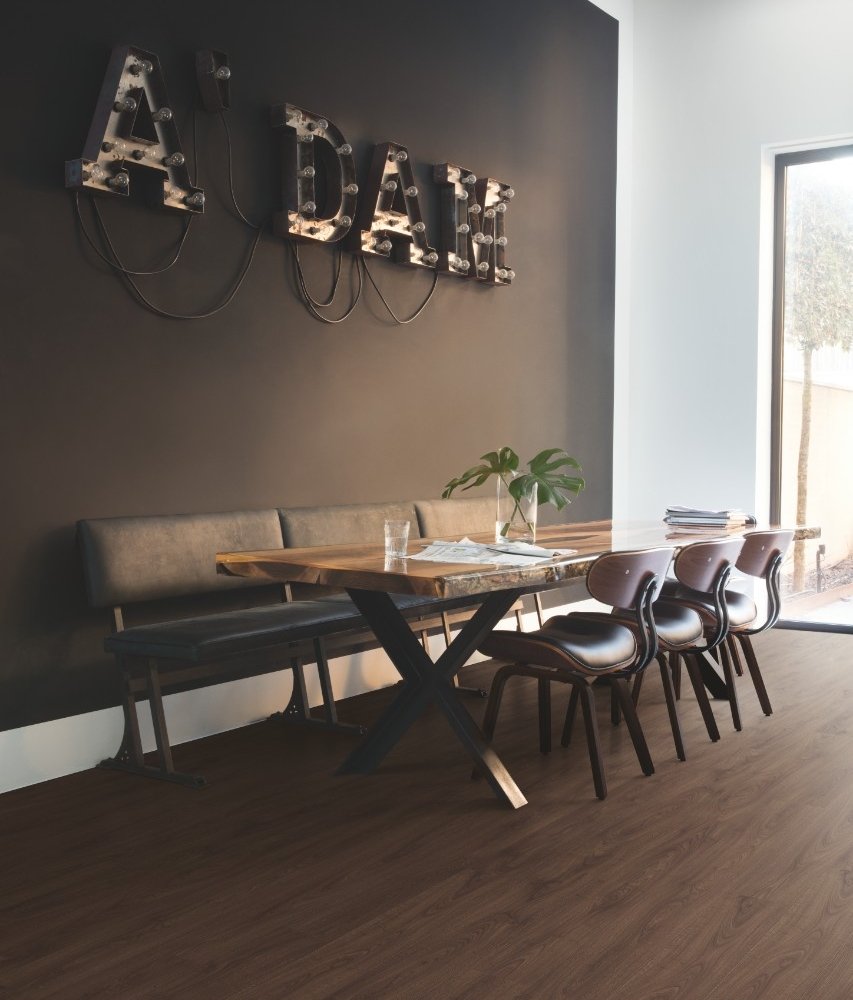 Quick Step Eligna u-3833 дуб изысканный темный