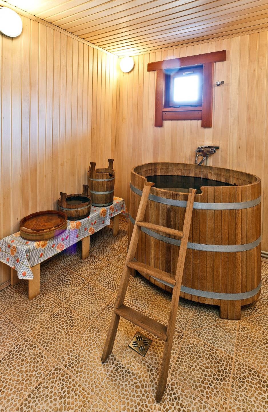 Купель в парилке