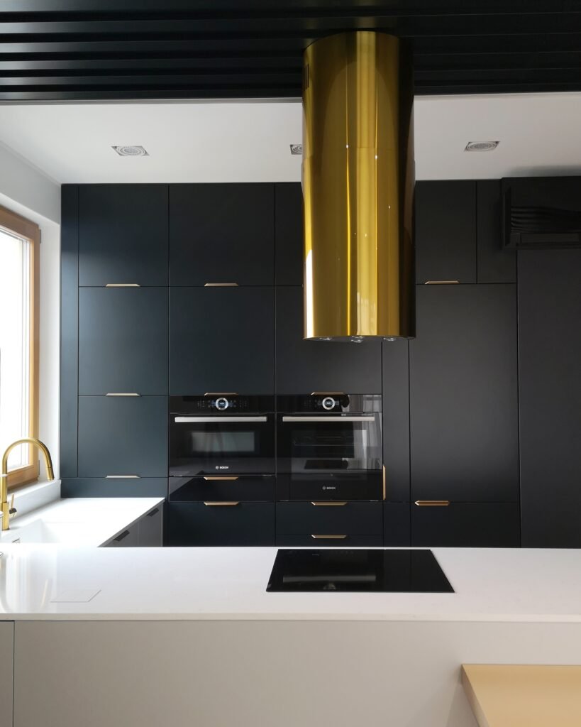 Островная вытяжка cylindra Isola Gold Gold