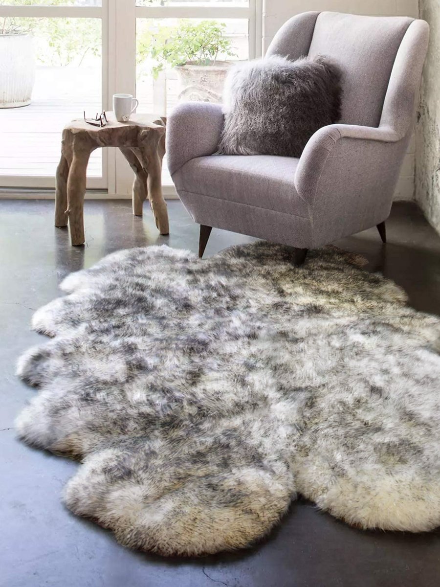 10-Pelt (6' x 9') Premium Australian Sheepskin area Rug