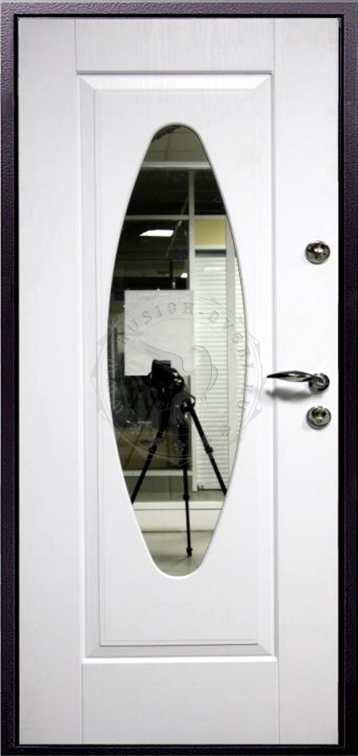 Дверь входная металлическая с зеркалом внутри