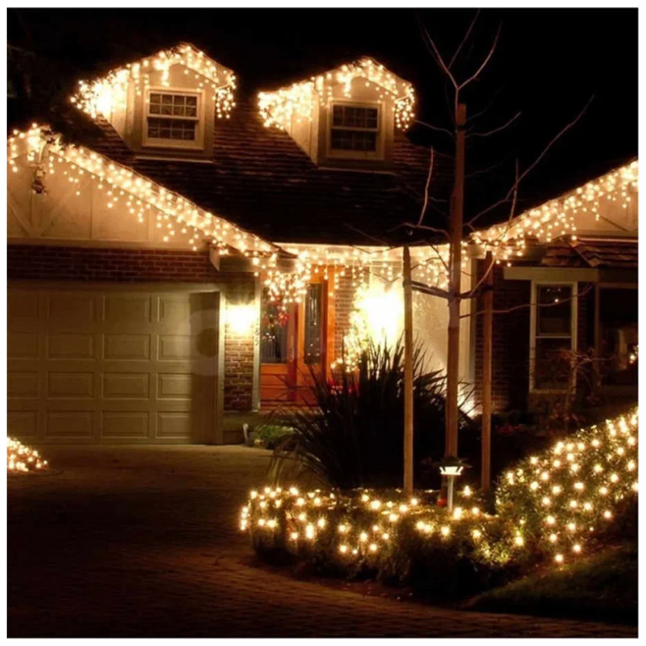 Бахрома гирлянда уличная Icicle