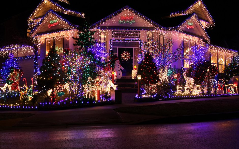 Новогодние дома