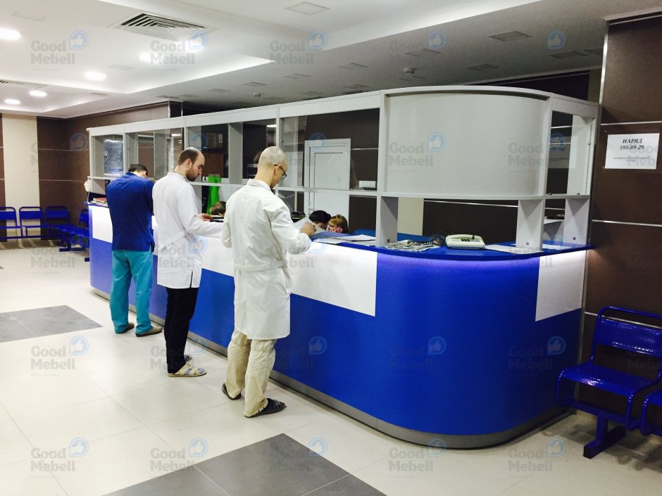 Стойка регистратура для больницы