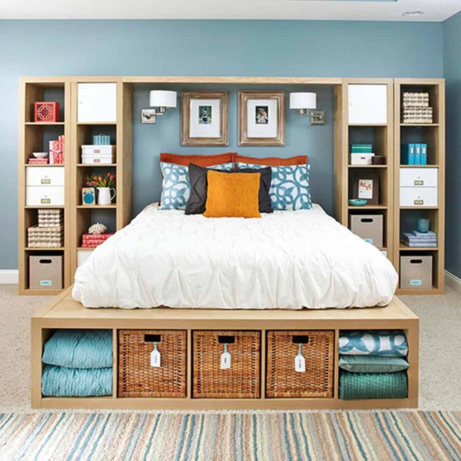 Kallax ikea кровать