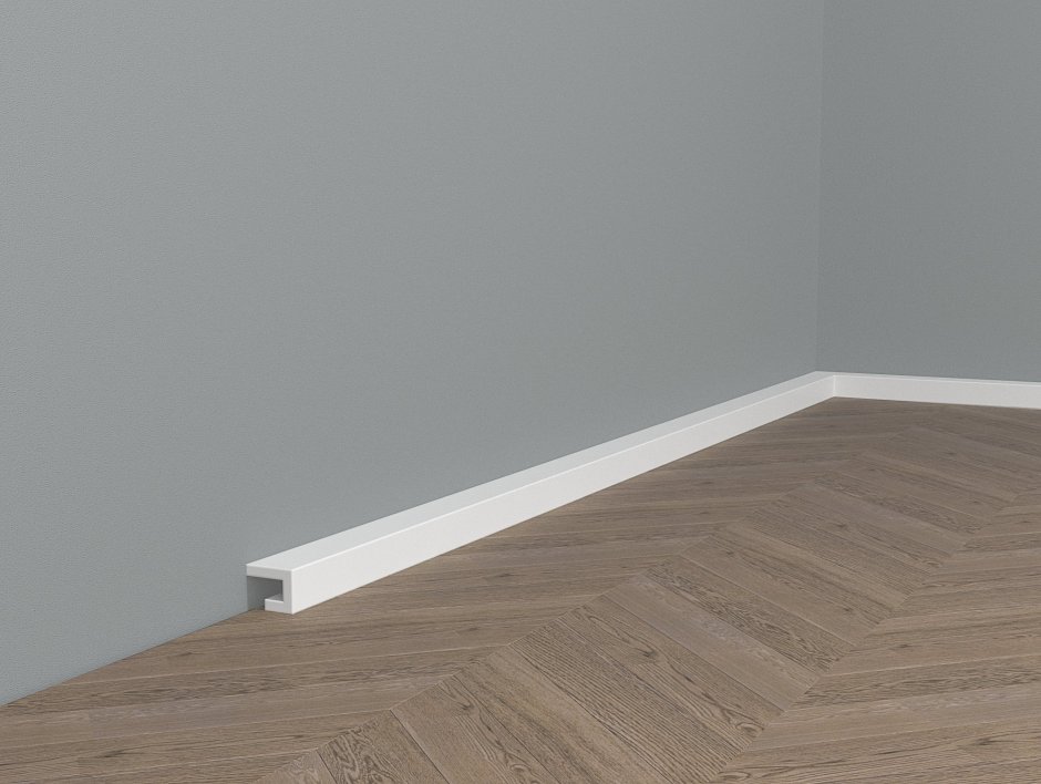 Тонкий плинтус quick Step
