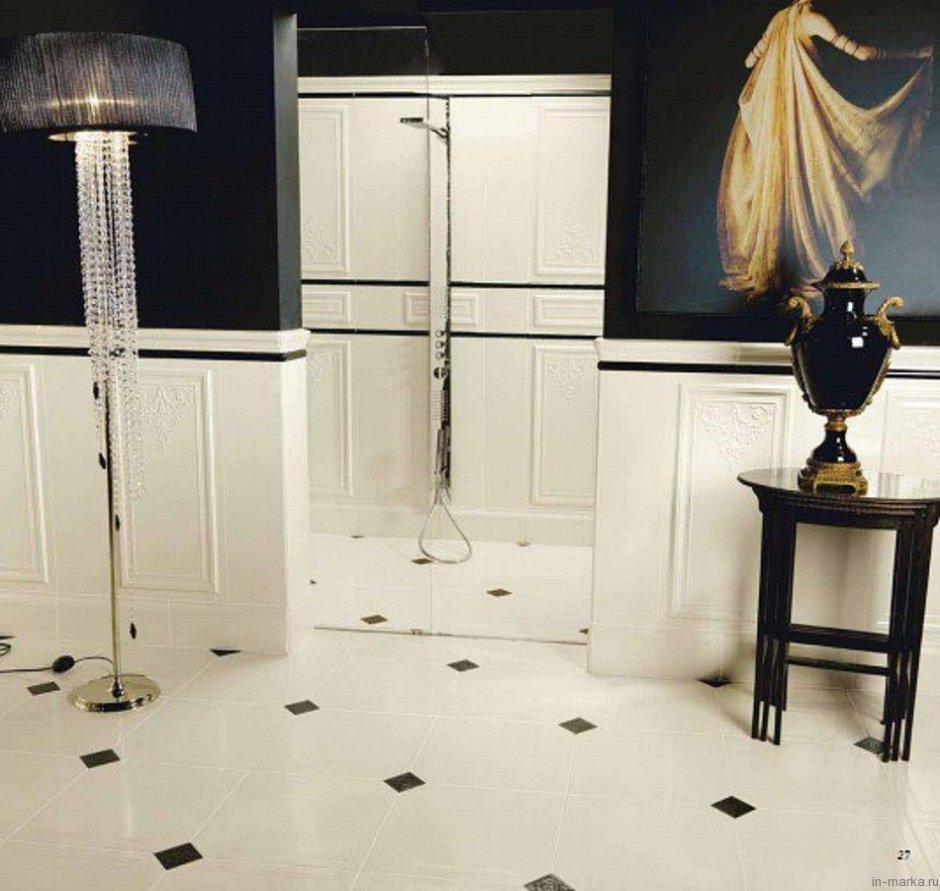 Плитка Petracer`s 800 italiano Nero Decori 8x8