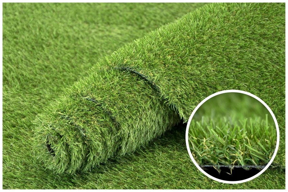 Искусственная трава Coir JT KH Turquoise шир.4м, (Confetti,Турция)