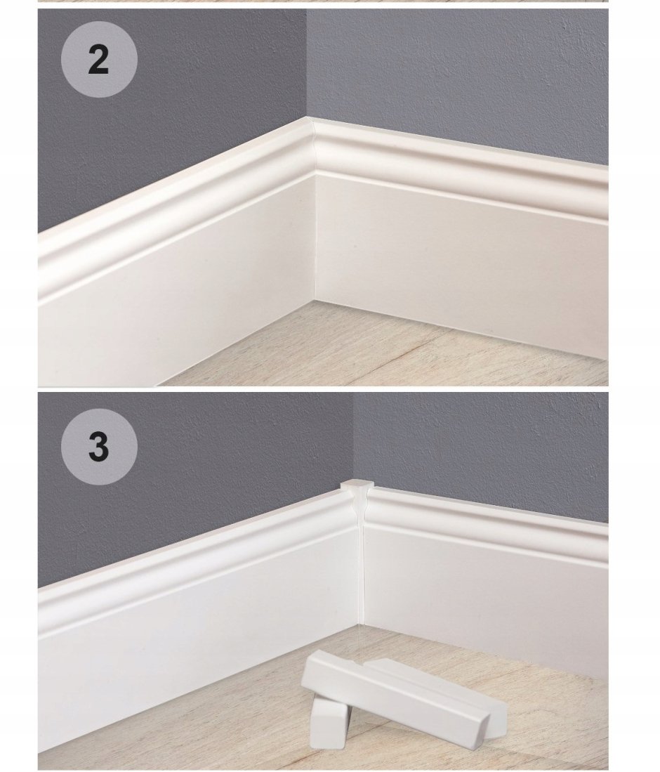 Крепеж плинтуса listwy przypodlogowe MDF