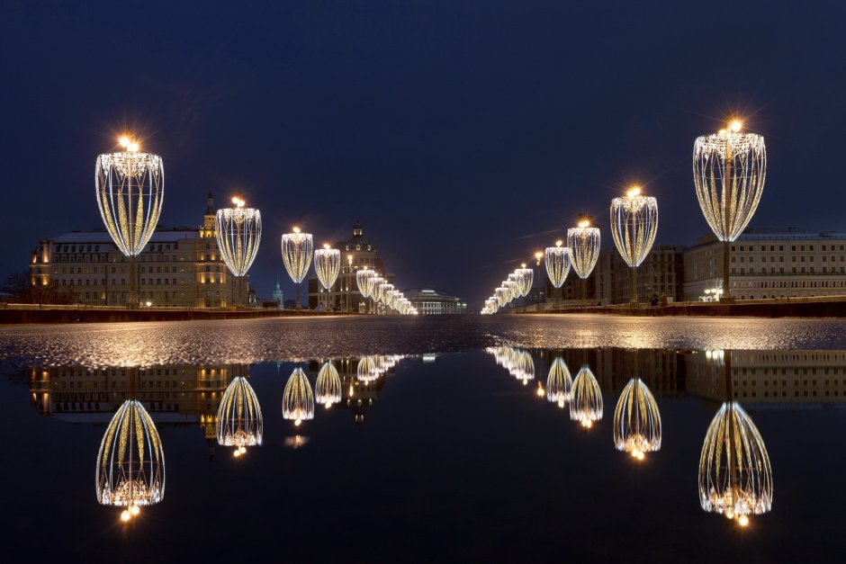 Фонари на Тверской Москва