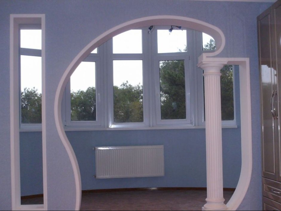 Фигурные арки из гипсокартона