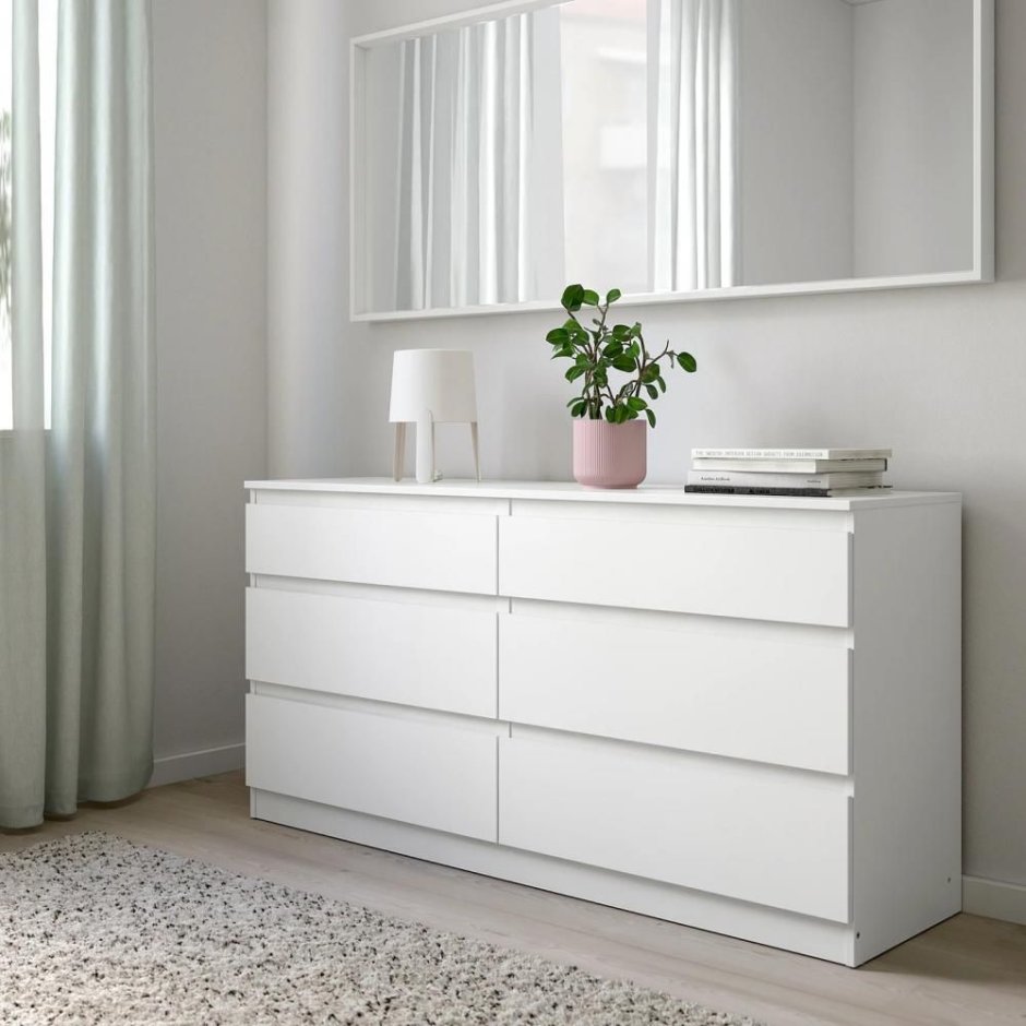 Ikea комод белый МАЛЬМ