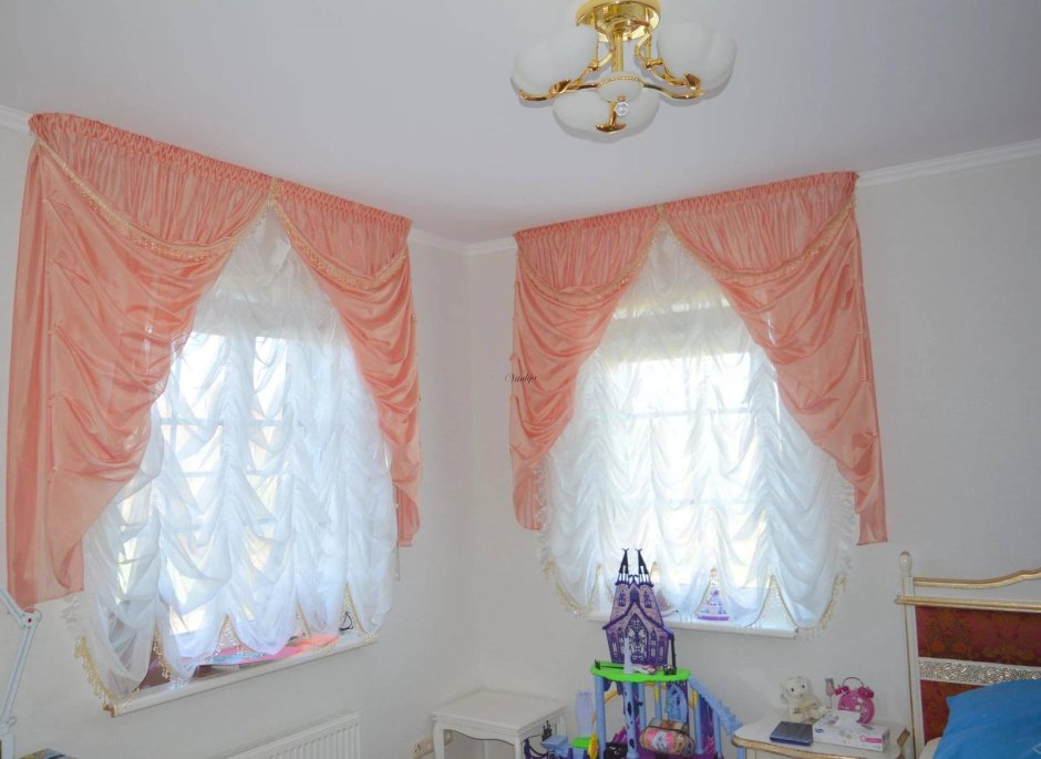 Французские шторы в детской