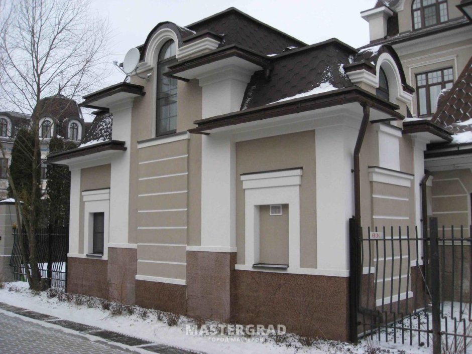 Декор фасада частного дома