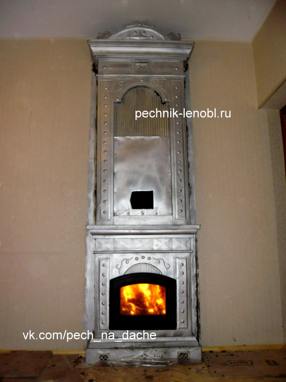 Голландка печь в каркаснике