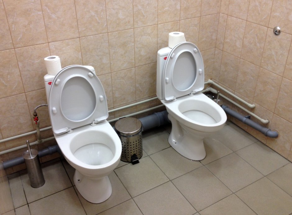 Двухместный унитаз