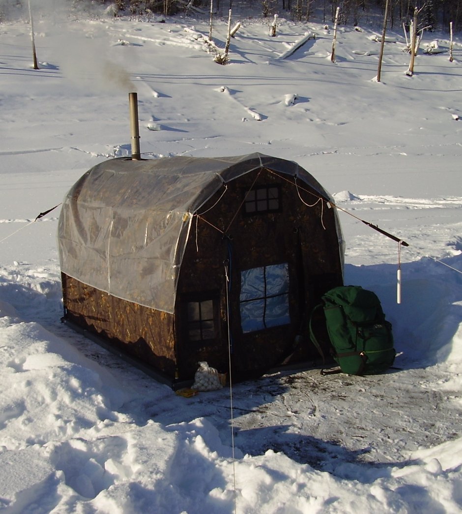 Самодельная палатка для зимней рыбалки