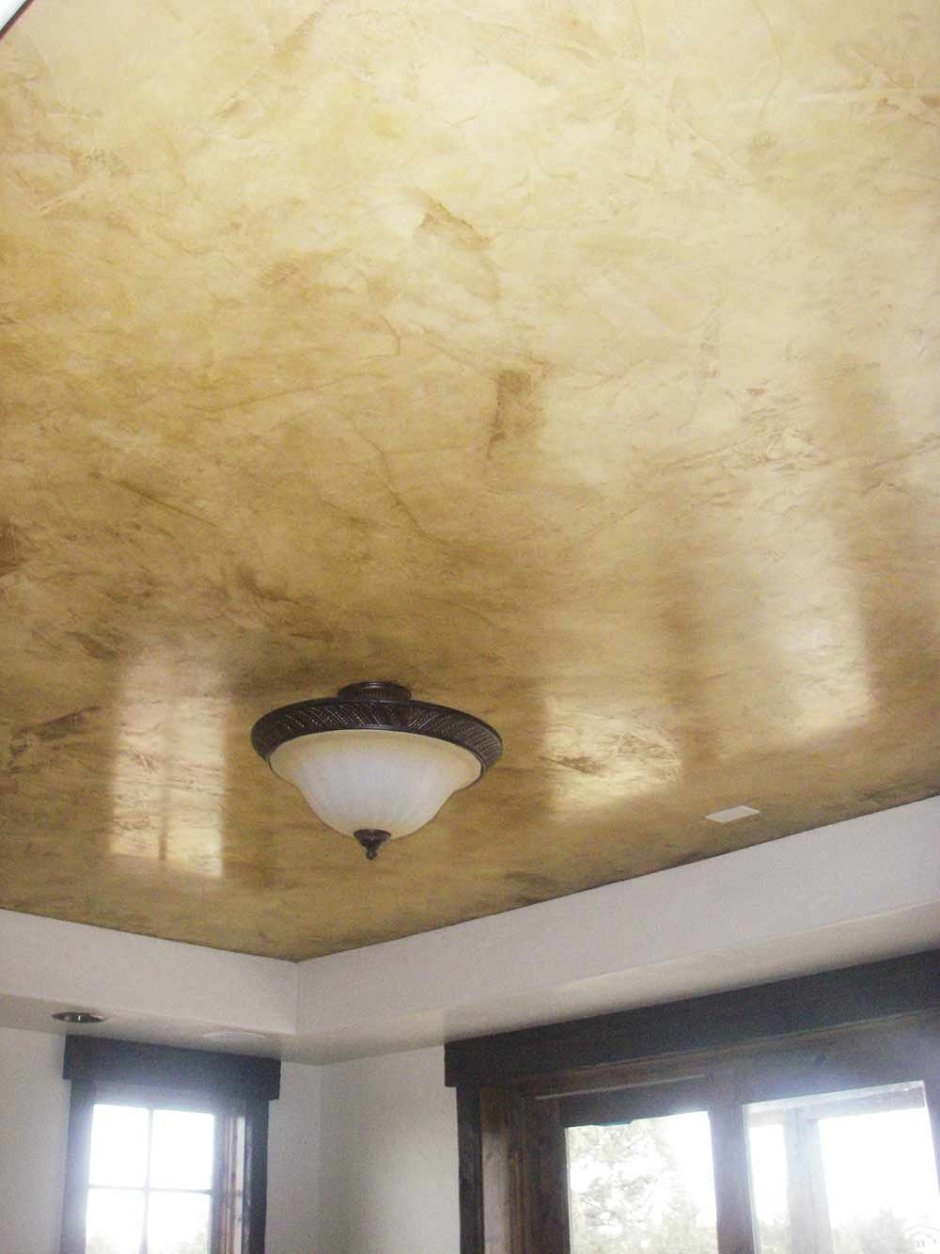 Венецианская штукатурка под мрамор на потолок