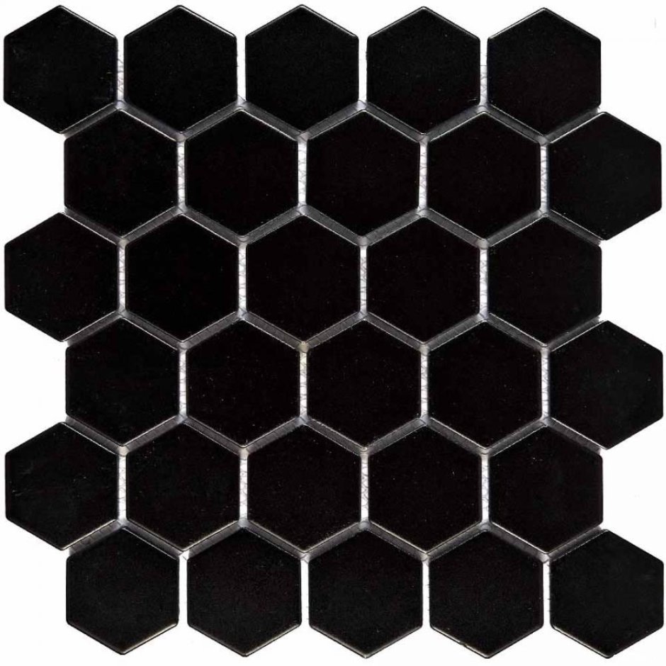 Керамическая мозаика Starmosaic Hexagon small Black Matt (mt83000) 27,2х28,2х4,5