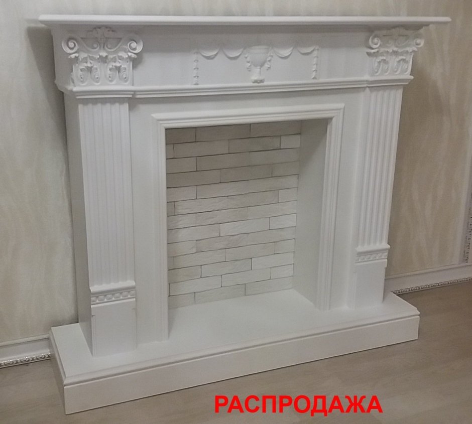Декоративная отделка камина из пенопласта