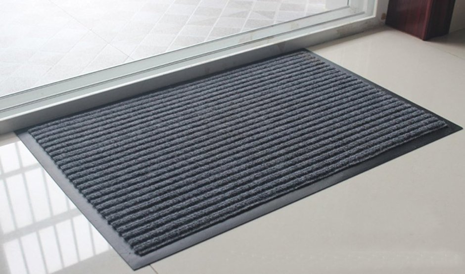 Коврик грязезащитный 120х1500 см серый (Double Stripe Doormat 120х1500 Grey) (Grey)