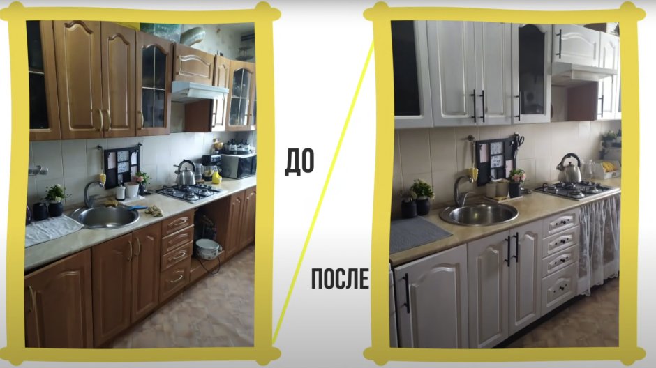 Бюджетное обновление фасадов кухни