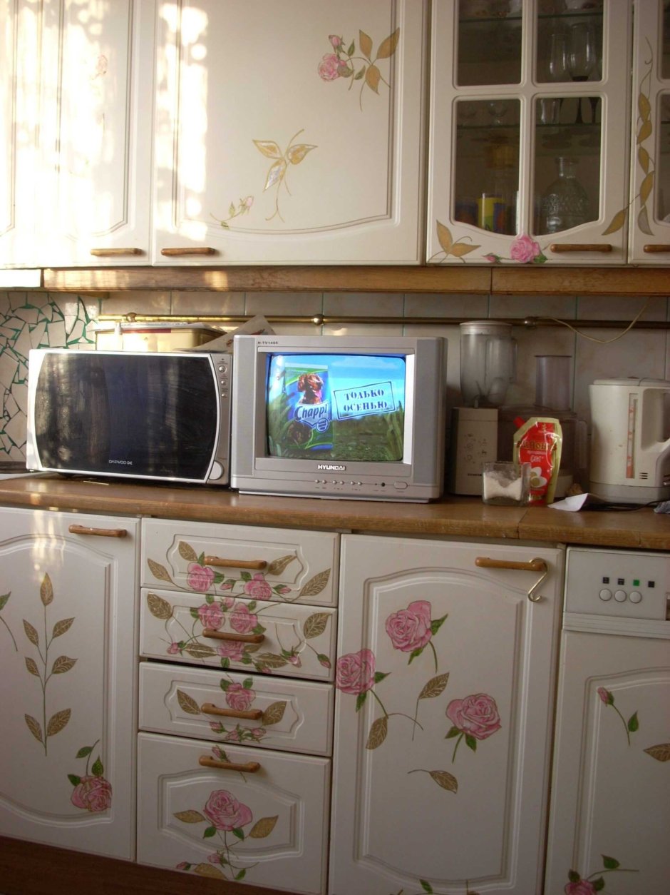 Декупаж кухонного гарнитура
