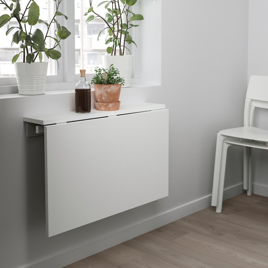 Стол откидной стенного крепежа ikea "Норберг"