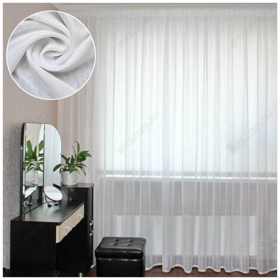 Тюль Tulle вуаль белая 400х270
