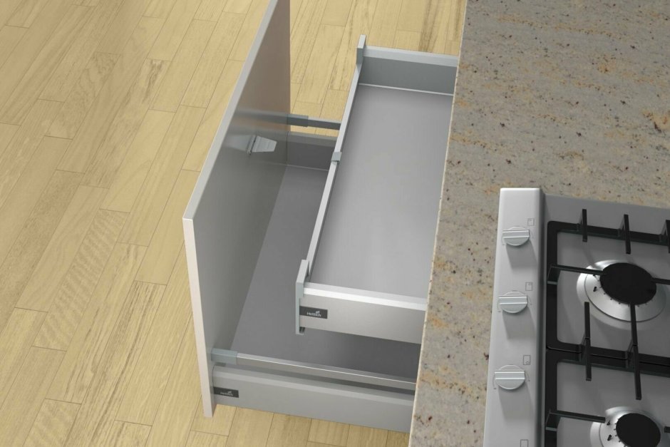 Фиксатор внутреннего ящика Innotech atira антрацит 9235837 Hettich