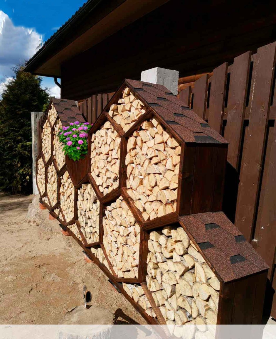 Уличная дровница Vuoksa-Wood 1 сота