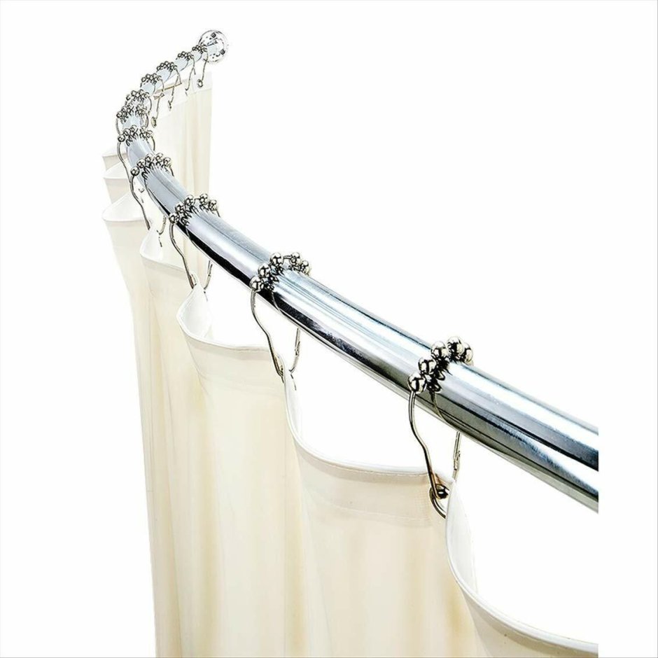 Держатель-"штанга" для шторы в ванную New 60" Curved Shower